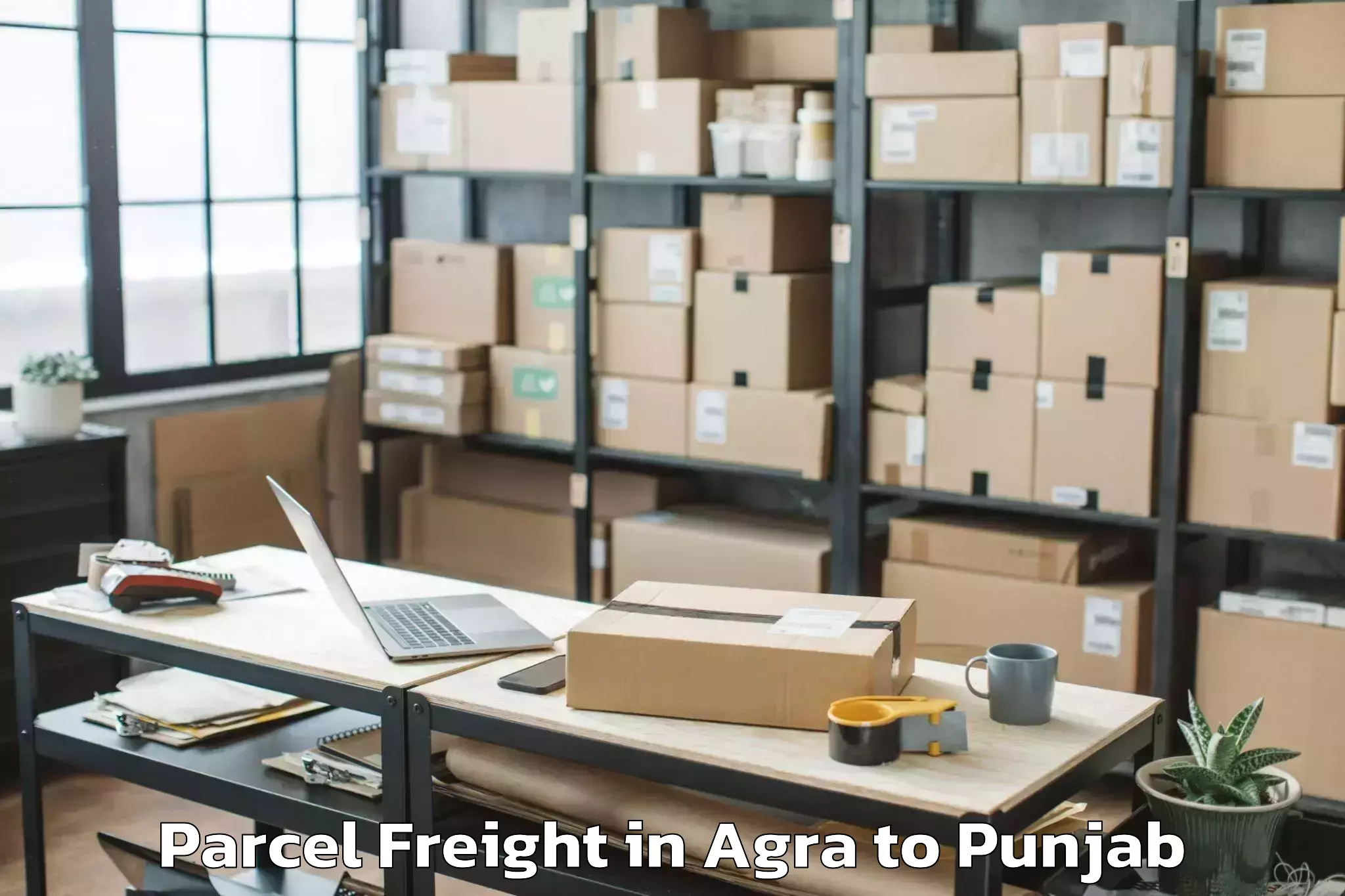 Agra to Garhshankar Parcel Freight Booking